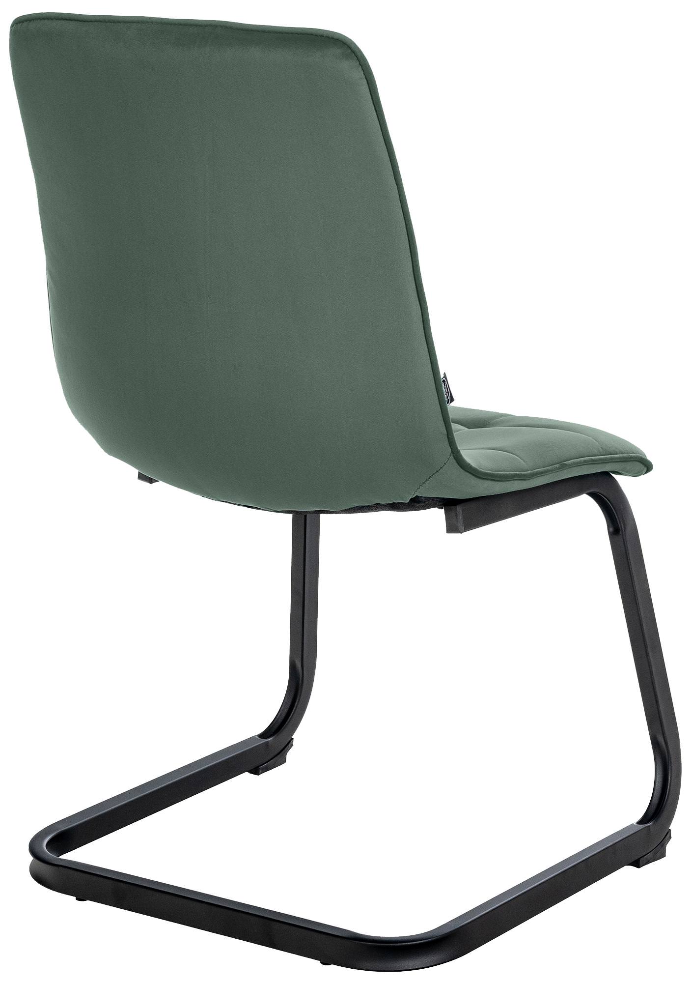 Set de 2 Sillas de comedor Vermont en terciopelo Verde oscuro