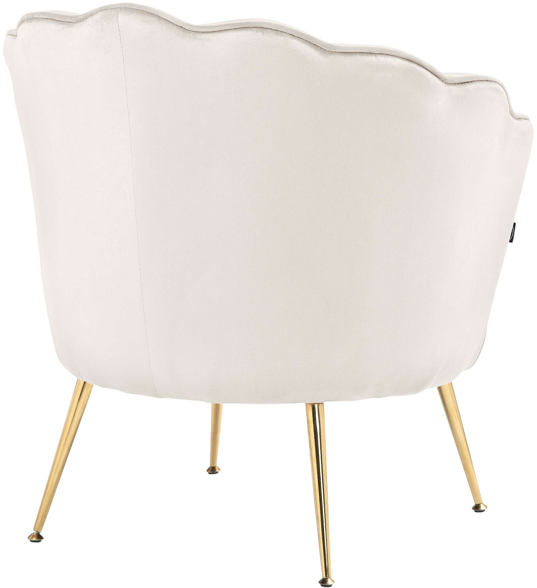 Sillón Rosita en terciopelo Crema