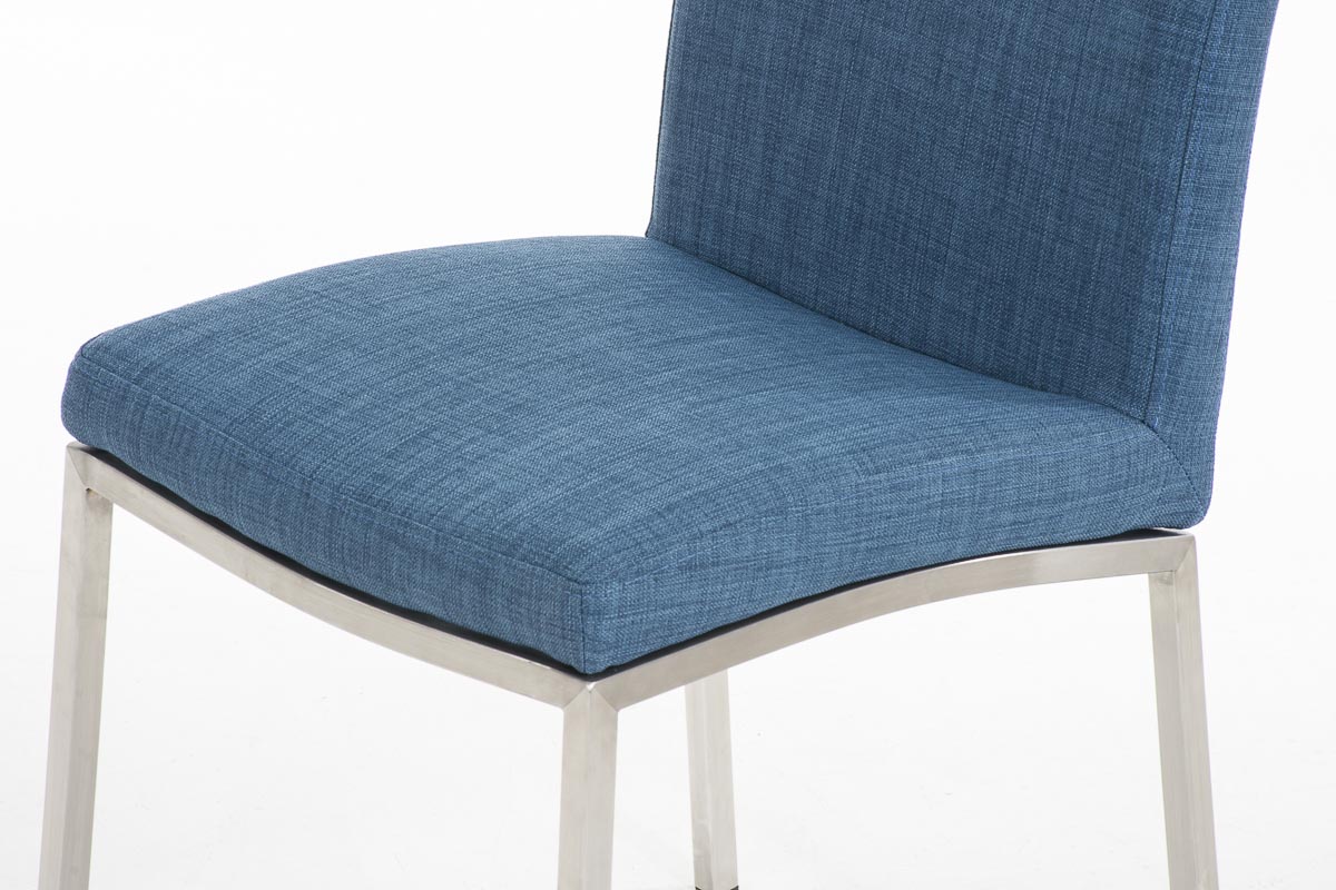 Silla De Comedor Grenoble En Tela Azul