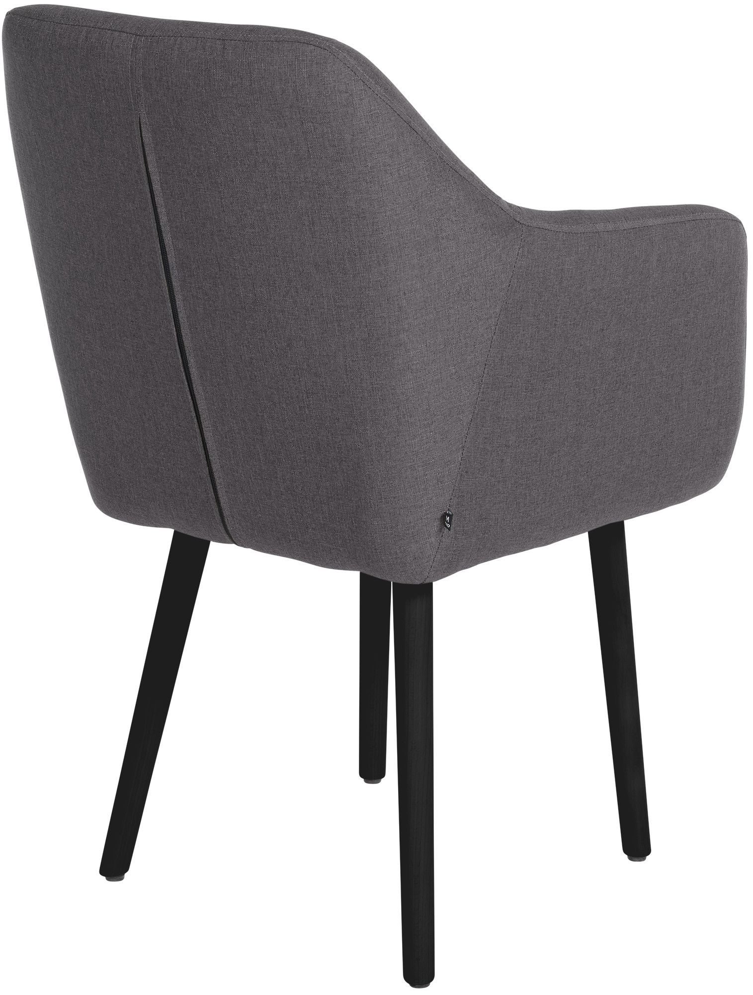 Silla De Salón Utrecht En Tela Gris oscuro Negro