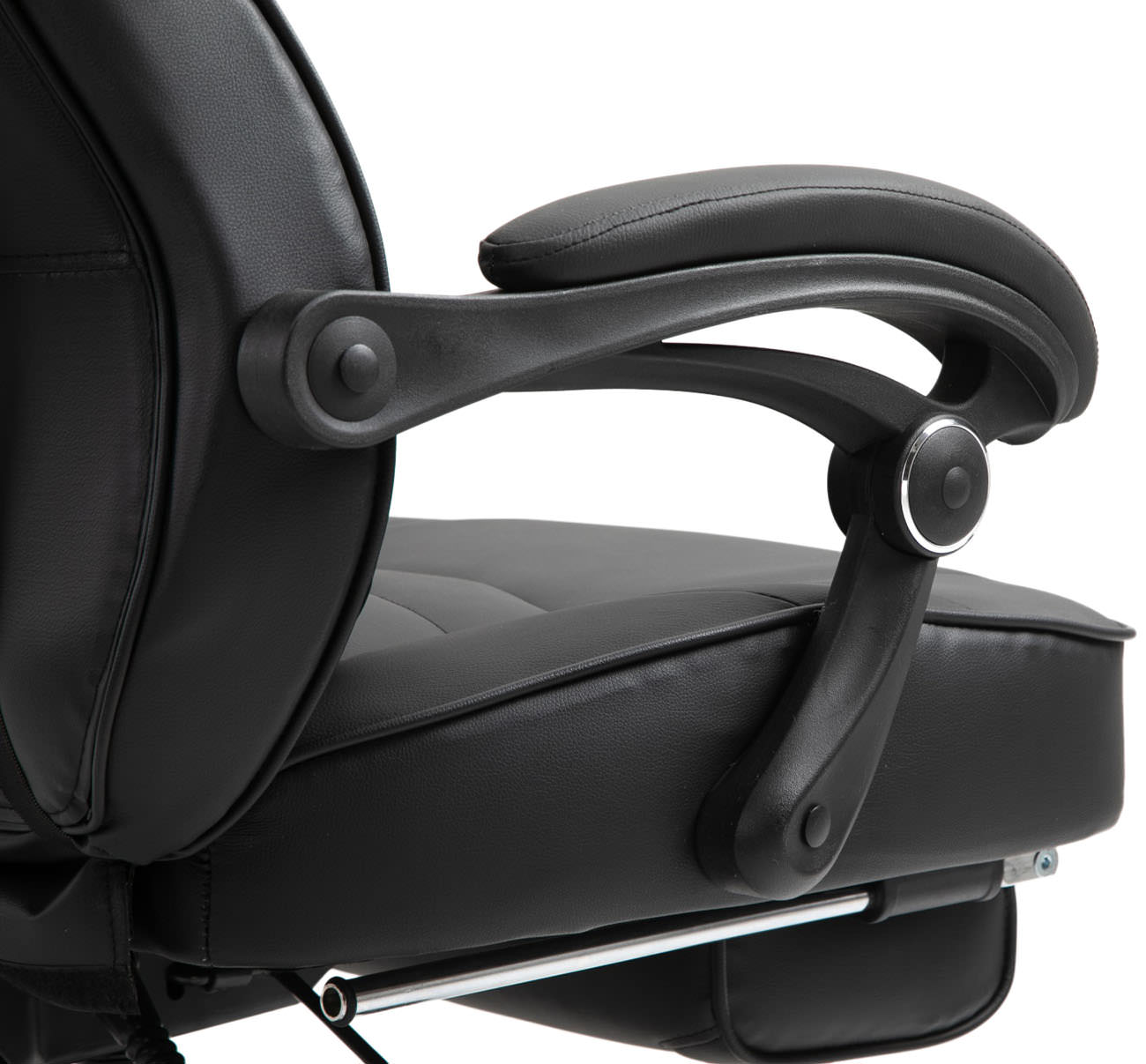 Silla Gaming Tilos En Simil Cuero Negro/negro