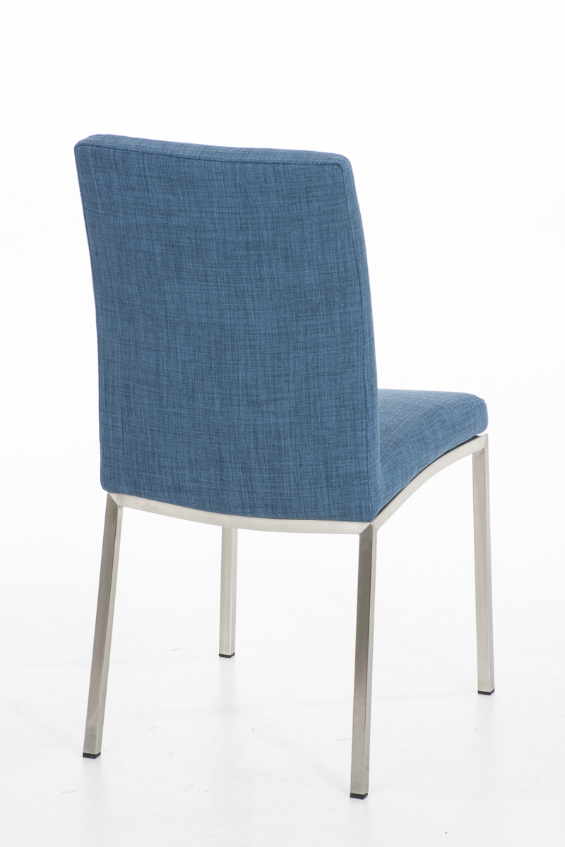 Silla De Comedor Grenoble En Tela Azul