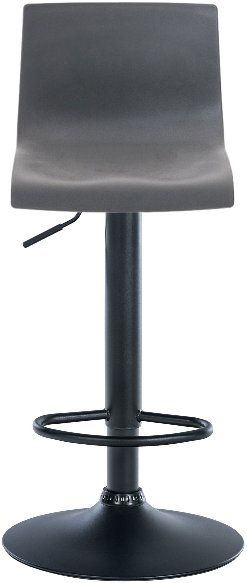 Taburete de bar Hover Metal negro mate Gris