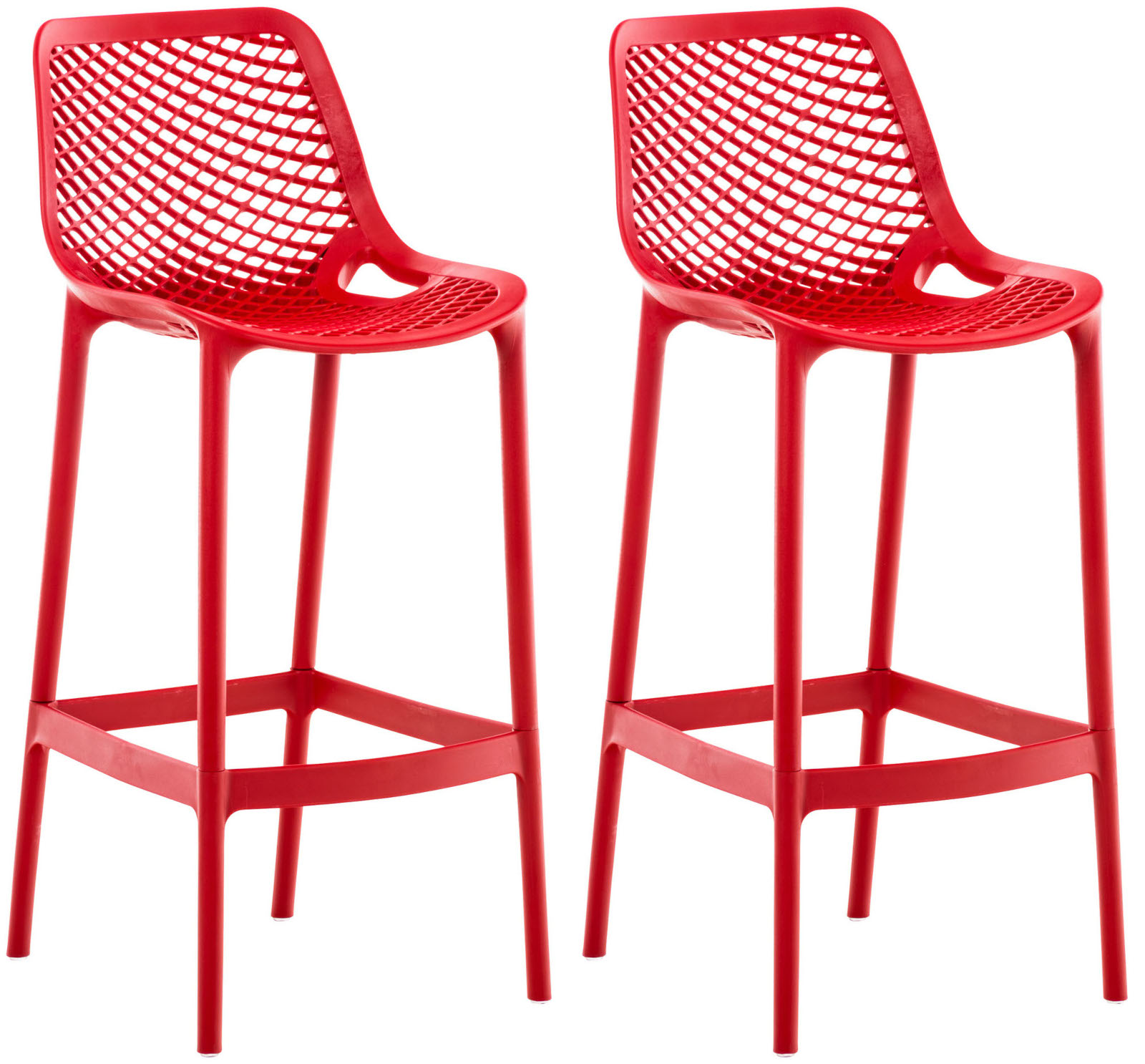 Set de 2 Taburetes Outdoor Air Rojo