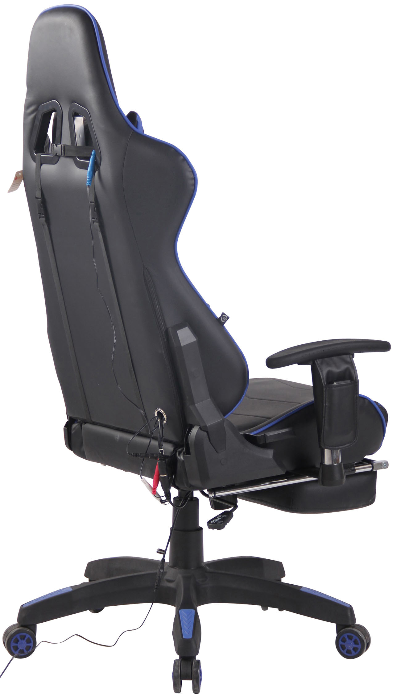 Silla Racing Turbo XFM Masajeante Negro/azul