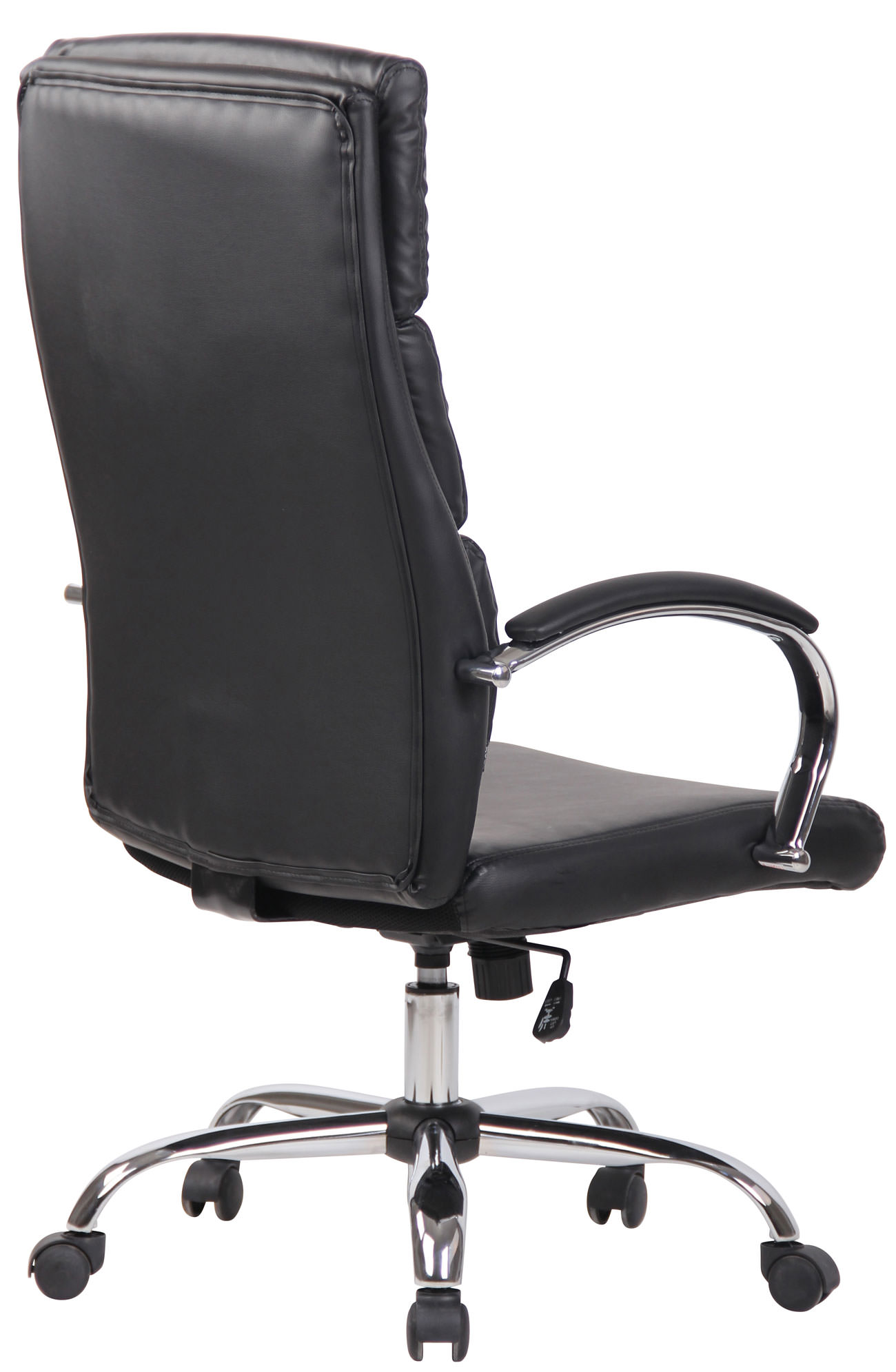 Silla De Oficina Bradford Negro Simil cuero