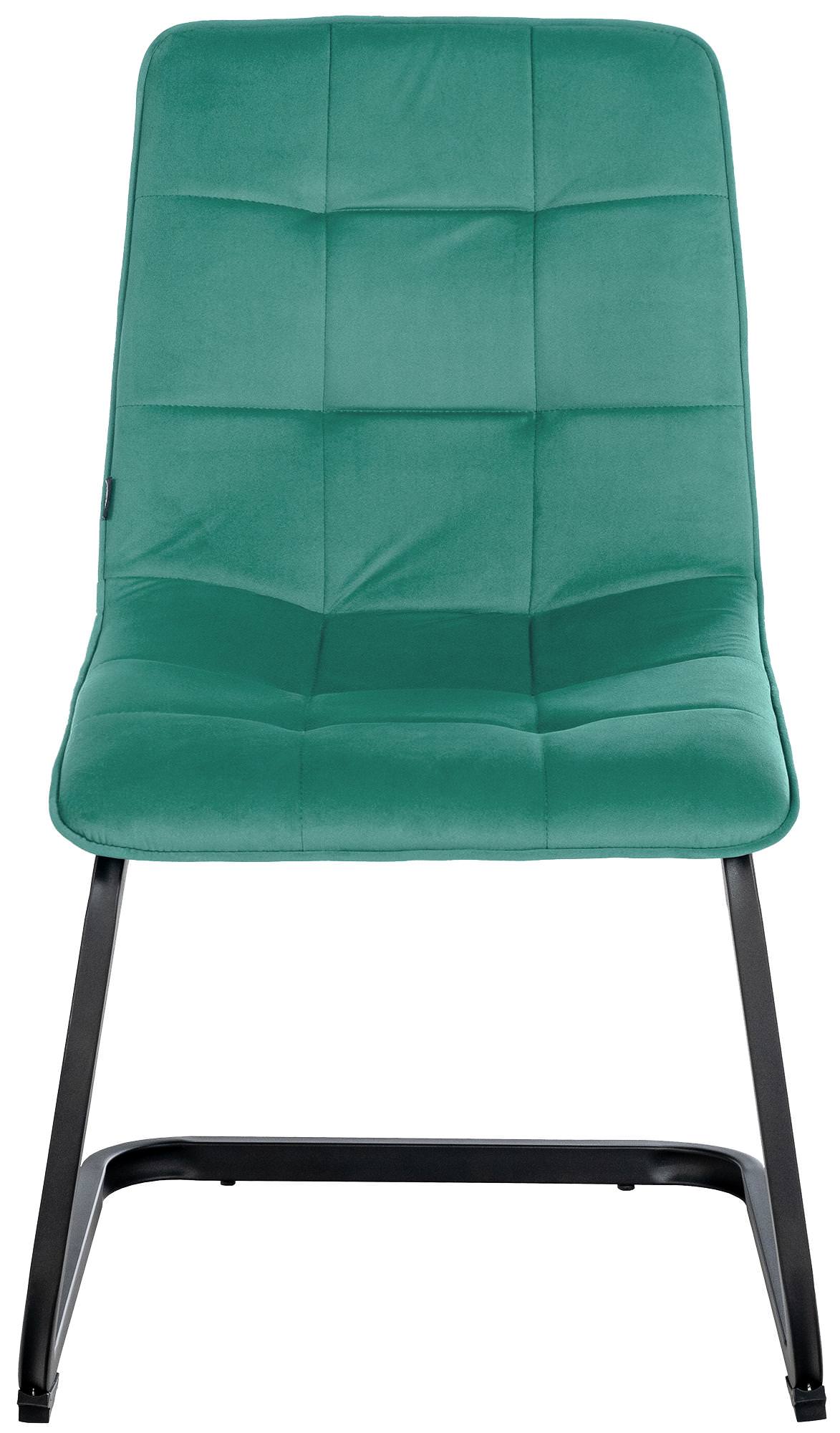 Set de 2 Sillas de comedor Vermont en terciopelo Verde